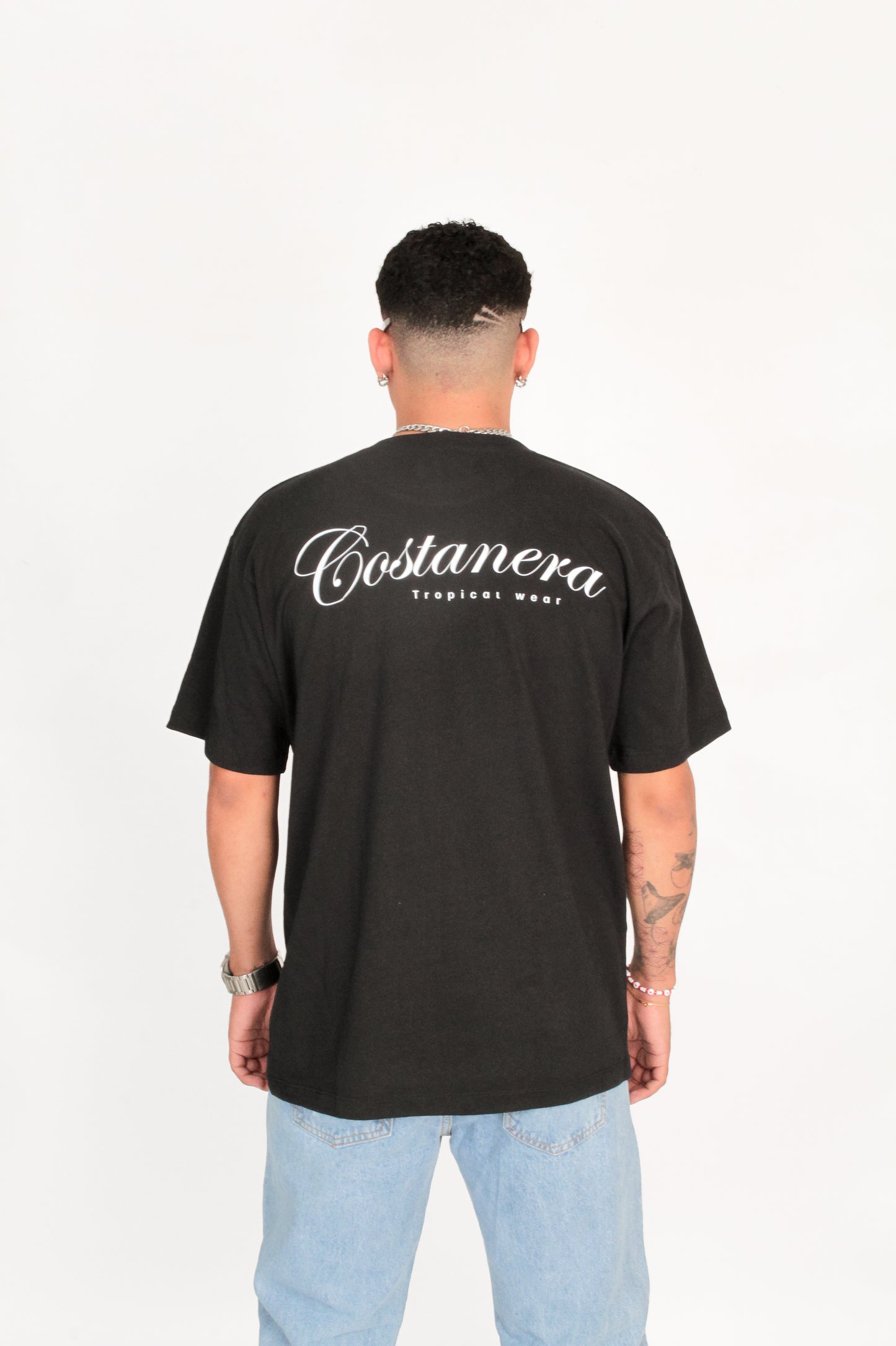 Camiseta oversize estampada